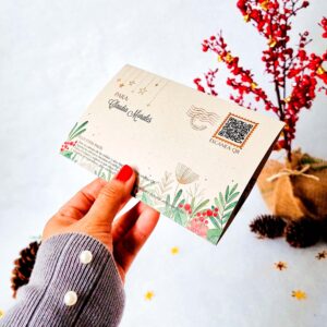 Tarjeta con sello de lacre - NAVIDAD