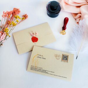 Tarjeta con sello de lacre
