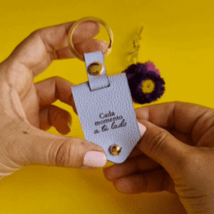 Llavero de cuero con foto - Madre