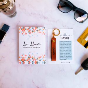 Llavero de cuero – Hombre con nombre