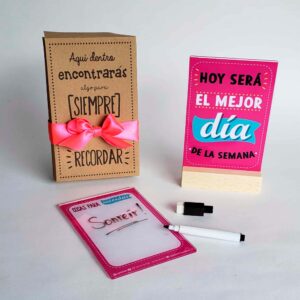 Tablero Borrable - El mejor día fucsia