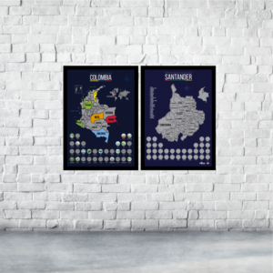 Mapa de Colombia + Santander